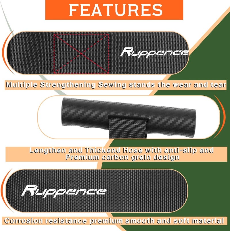 Ruppence 4 Pcs Quick Hood Loops,Kayak Tie Down Straps with Anti-Slip Handle,Cargo Under Hood Anchor Straps for Securing Boat Trailer, Bow Stern Tie Down Kits for Canoe Transport, Perfect for Car Truck Kayak - Image 4